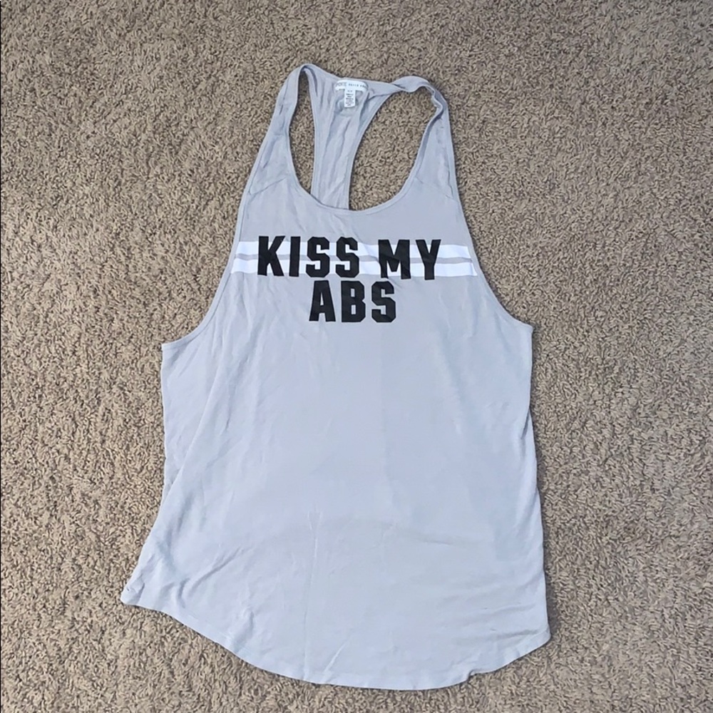 VS PINK SUPER SOFT RAZORBACK TANK TOP